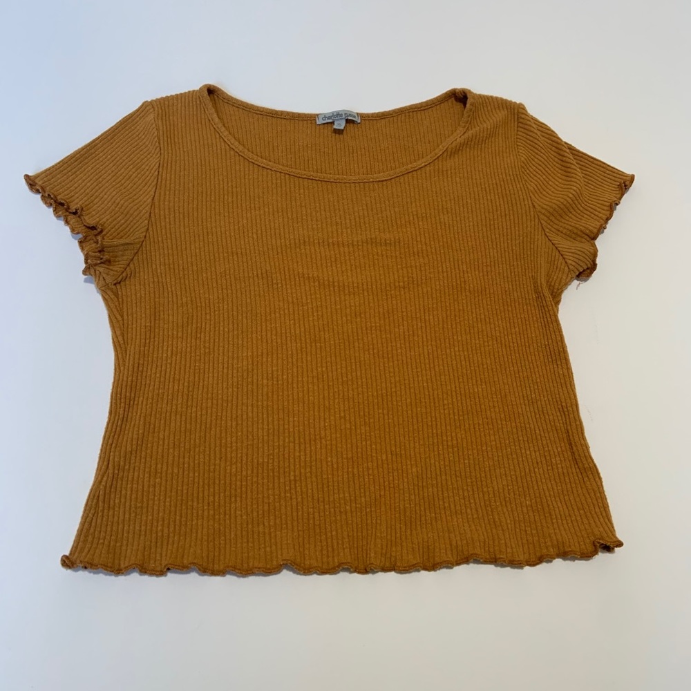 Mustard yellow lettuce cut top